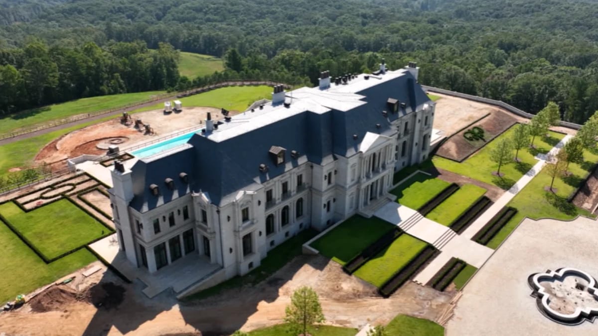French château-style mansion belonging to Tyler Perry on a sprawling Georgia estate