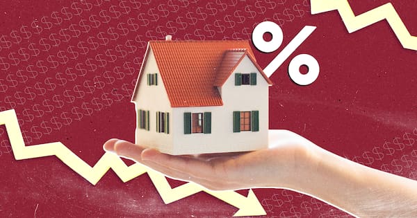 Home loan and interest rate concept imagery