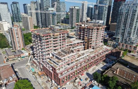 Yonge & Roselawn Towers in Midtown Rising Above Expansive Podium