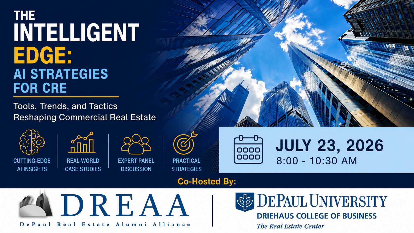 Commercial real estate professionals at an AI strategy event