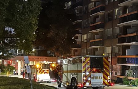 Scarborough apartment fire: 2 elderly women injured