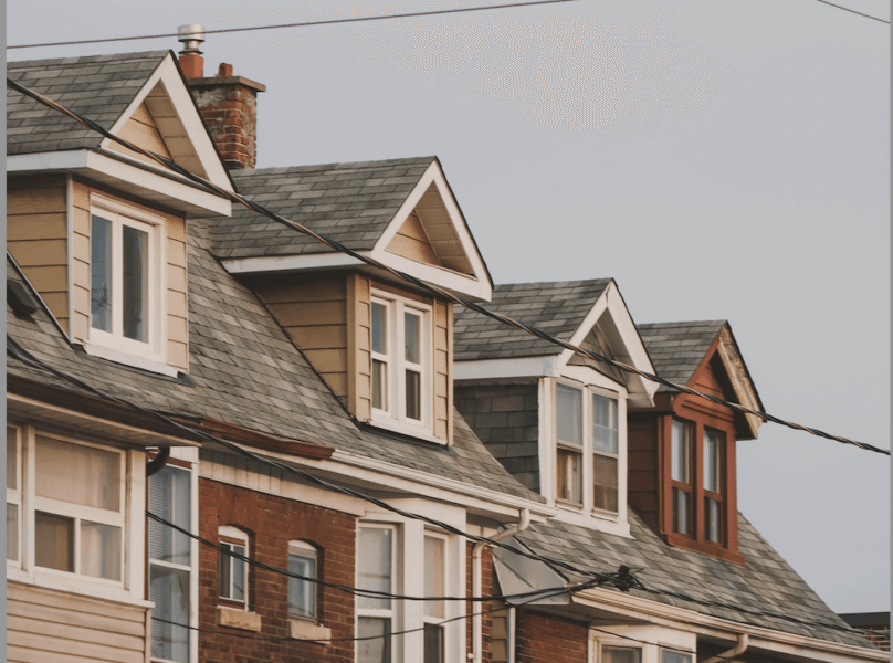 Rows of Canadian residential houses representing shifting home affordability across markets