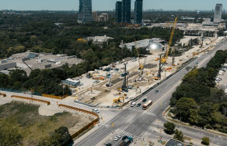 Drone images reveal major construction progress on Toronto’s Ontario Line