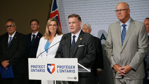 Municipal officials speaking at the AMO conference in Ottawa about housing infrastructure funding