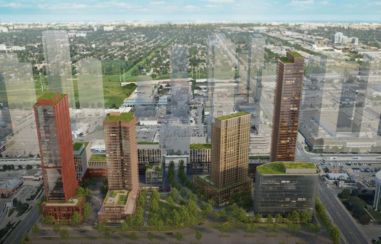 1911-1921 Eglinton East mixed-use development in the Golden Mile, Scarborough