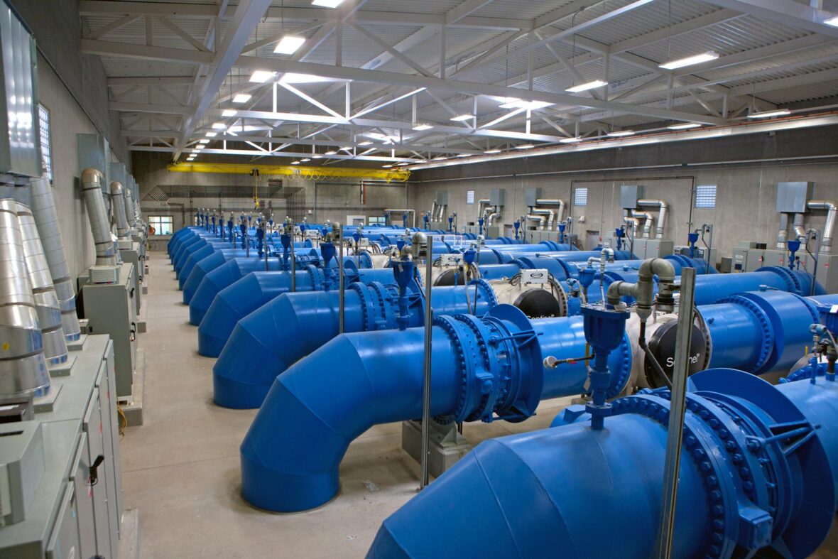 High rate water treatment facility infrastructure