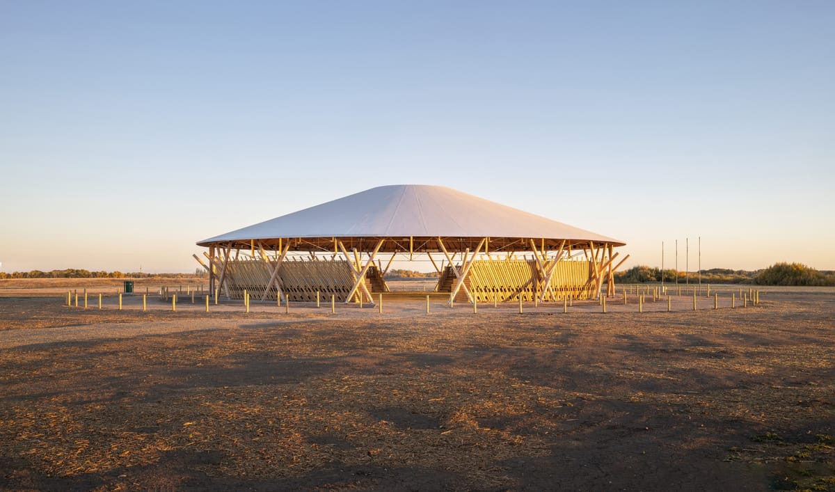 Muscowpetung Powwow Arbour in Saskatchewan, honored with a 2026 Governor General's Medal in Architecture