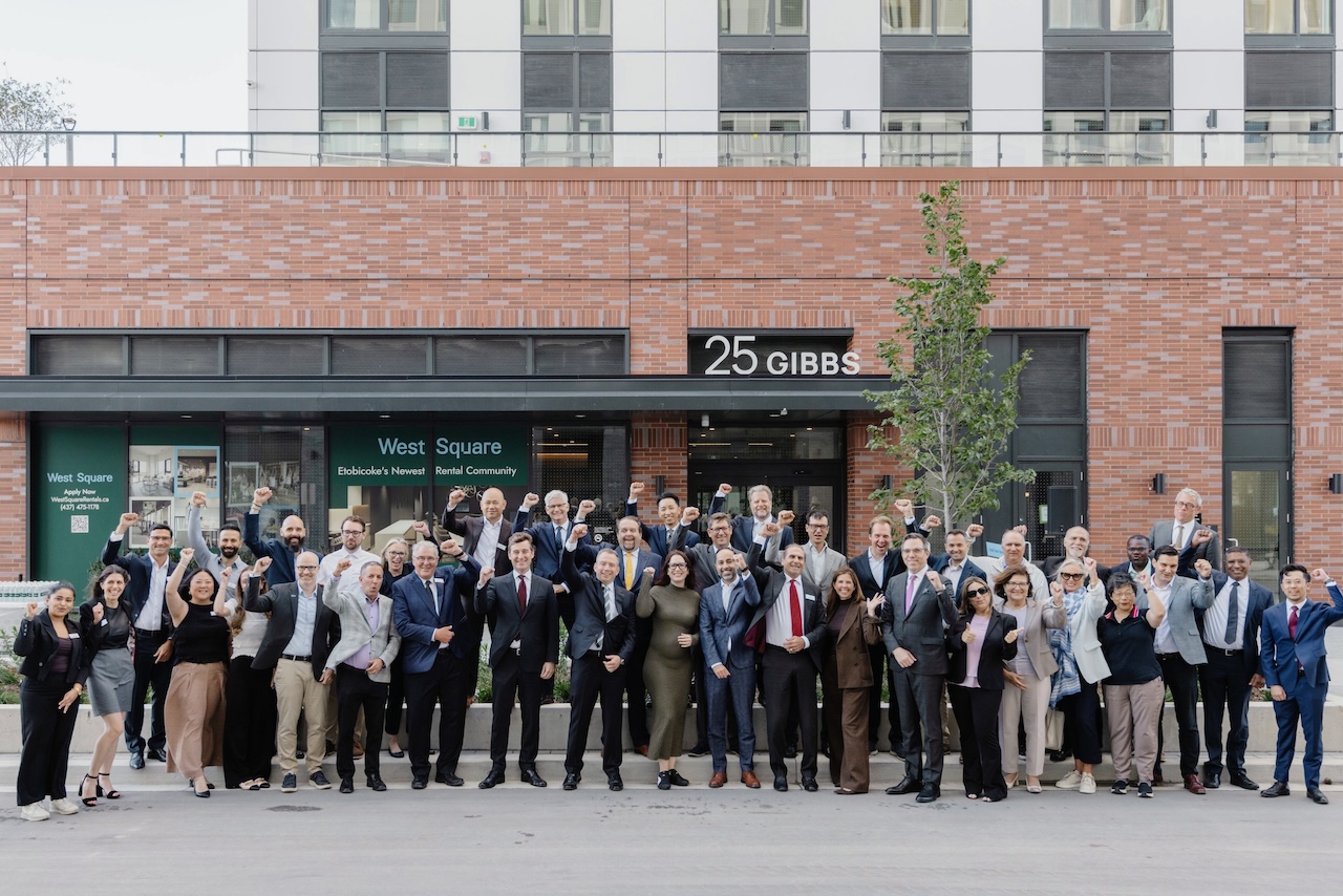 Ribbon cutting ceremony at West Square Phase 1 in Etobicoke