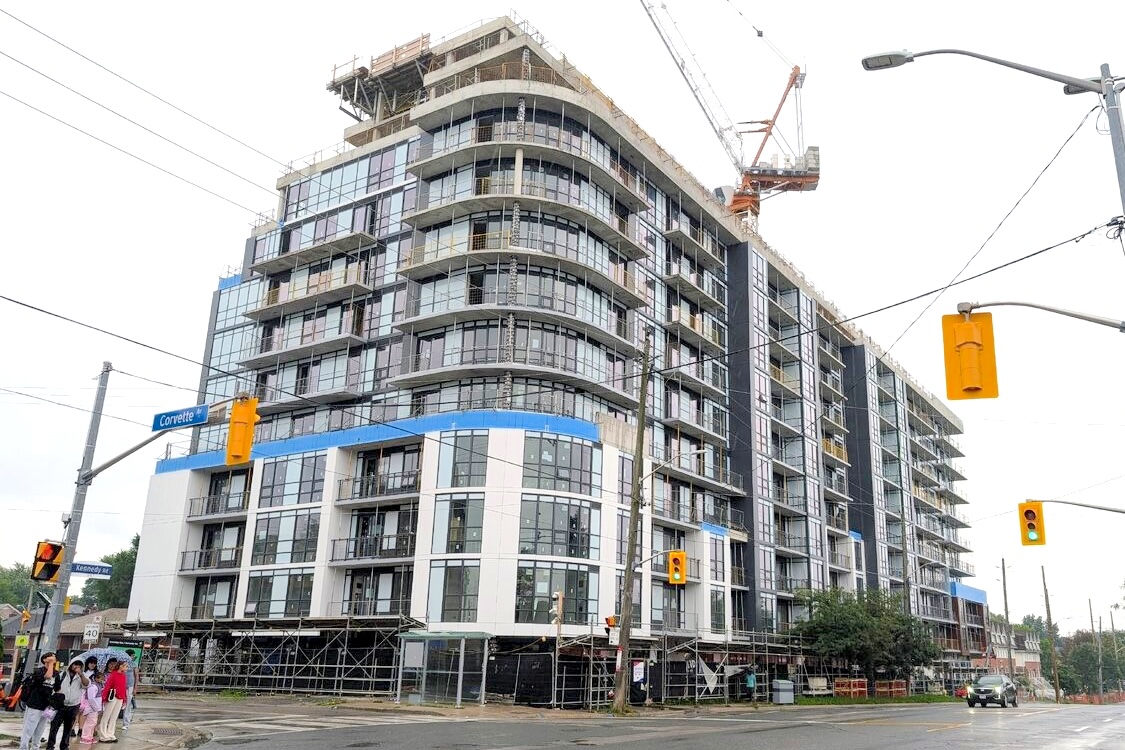 Nahid on Kennedy under construction in Scarborough Junction, Toronto