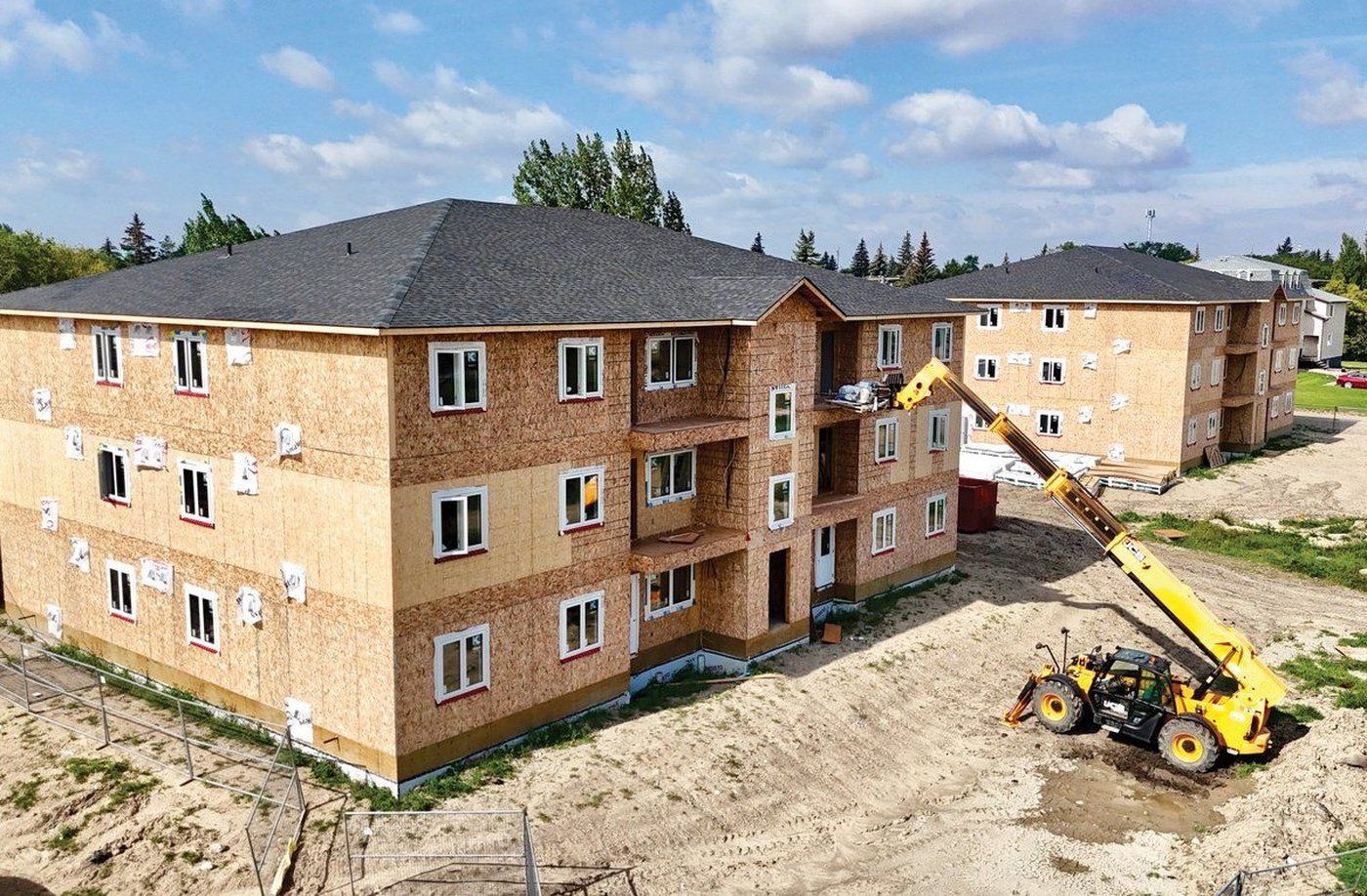 Apartment complexes representing rental housing development in Canada