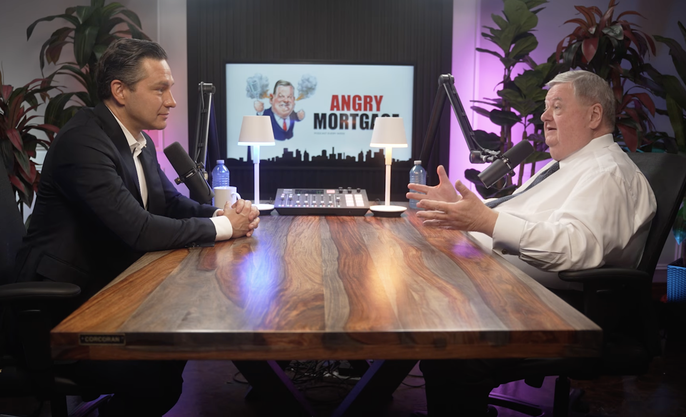 Pierre Poilievre and Ron Butler discussing housing policy