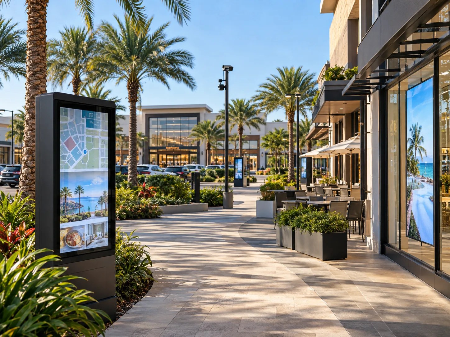 Florida retail shopping center exterior representing conference discussion on AI, data, and investment