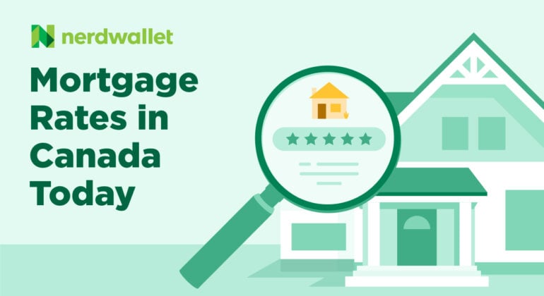 Chart of current Canadian mortgage rates across lenders