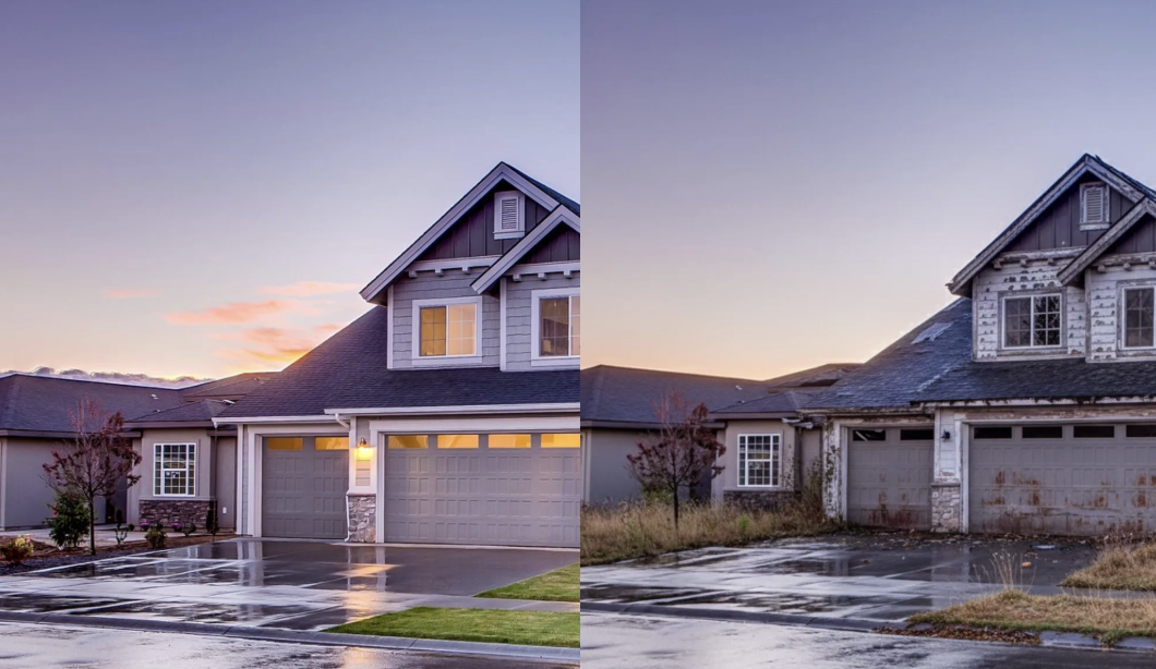 Real estate listing photo representing digital alteration concerns