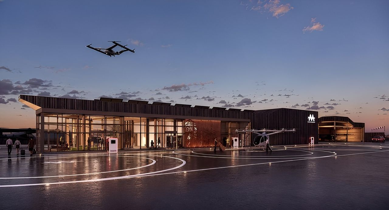 Vertiport infrastructure concept for advanced air mobility